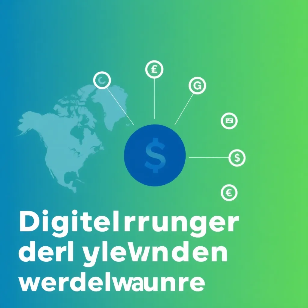 Home 4 Abstrakte, fotorealistische Darstellung digitaler Zentralbankwährungen als leuchtende, stilisierte Münzen auf Weltkarte