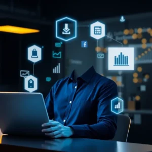 Mitarbeiter arbeiten konzentriert in einem modernen digitalen Büro