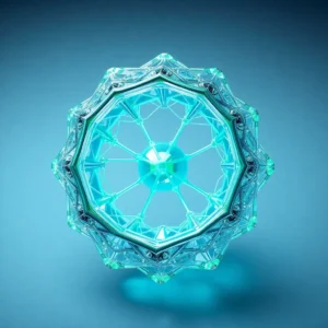 Moderne Materialien mit einzigartigen Nanostrukturen und Lichteffekten.