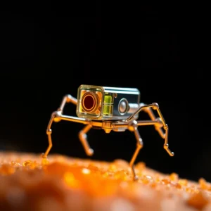 Nano-Roboter in einer Blutbahn bei der Arbeit